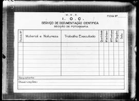 Ficha da Seção de Fotografia do Serviço de Documentação Científica do Instituto Oswaldo Cruz