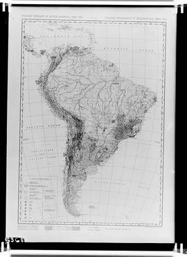 Reprodução de mapa publicado em "Chagas disease in South America 1909-1951"