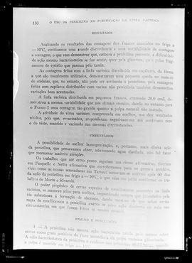 Reprodução de publicação "O uso da penicilina na purificação da linfa vacínica, por L. L. Ve...