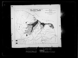 Área infestada pelo Anopheles gambiae - 1938, 1939 e 1940