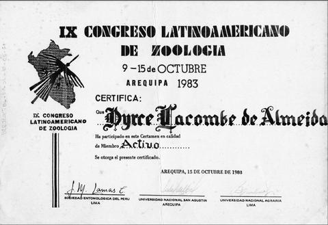 IX Congresso Latinoamericano de Zoologia