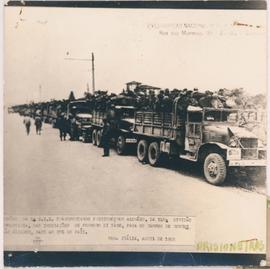 Prisioneiros alemães sendo transportados pela D.I.E., Itália