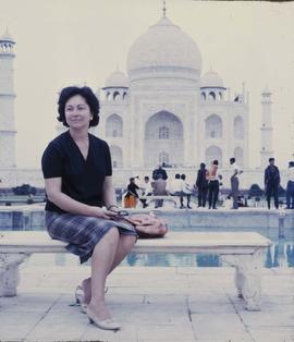 Hortênsia de Hollanda no Taj Mahal
