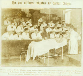 Carlos Chagas durante aula no Pavilhão de Doenças Tropicais do Hospital São Francisco de Assis