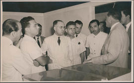 Clemente Mariani em visita ao sanatório anexo do Hospital São Sebastião