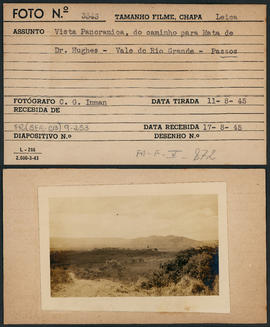 Vista panorâmica, do caminho para Mata de Dr. Hughes, Vale do Rio Grande, Passos (MG)