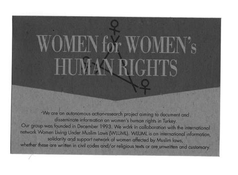 Women for Women's Human Rights