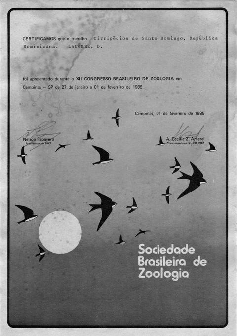 XII Congresso Brasileiro de Zoologia