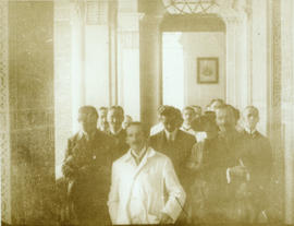 Visita da rainha Elizabeth da Bélgica ao IOC. Tarde de 27/09/1920
