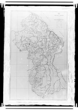 Reprodução de mapa da Guiana Britânica