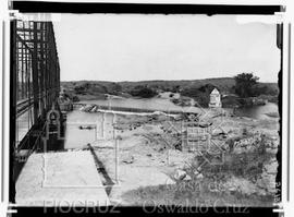 Rio Camocin e Represa Lima Brandão vistos da ponte ferroviária