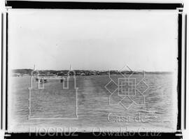 Aspecto do porto e da  cidade de Natal