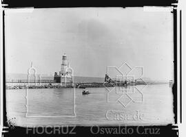 Obras do porto e farol de Recife