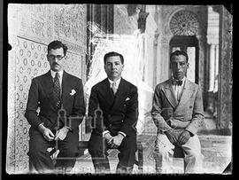 João Carlos Nogueira Penido, Olympio da Fonseca Filho e Mario Ventel no Pavilhão Mourisco