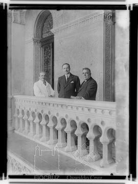 Leocádio Chaves e visitantes