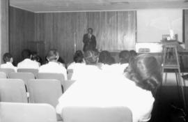 Conferência de Eduardo José Felix (algas). Auditório do Pavilhão Rocha Lima. Rio de Janeiro