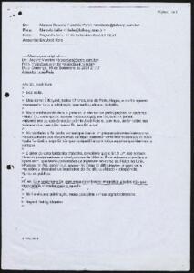 E-mail impresso em página branca. Transcrição do e-mail:

De: Marcos Roberto Flaminio Peres <mroberto@folhasp.com.br>
Para: Marcelo Leite <mleite@folhasp.com.br>
Data: Segunda-feira, 17 de Setembro de 2001. 13:31
Assunto: En: José Reis

---- Mensagem original ----
De: Bayard Morales <bmorales@terra.com.br>
Para: mais@uol.com.br <mais@uol.com.br>
Data: Domingo, 16 de setembro de 2001. 21:17
Assunto: José Reis

Ao Sr. José Reis

Boa noite

Meu nome é Bayard, tenho 17 anos, sou de Porto Alegre,  venho apenas apresentar toda a admiração que tenho pelo seu trabalho.
Nada conhecendo de sua pessoa, a não ser as participações no caderno Mais! (eu acho que te devem mais espaço), um dia, lendo jornal, informo-me da existência do Prêmio José Reis e, com isso, ao ler sobre sua obra e vida, descubro que o Sr. tem 94 anos!

Na verdade, o Sr. pode pensar que isso é um preconceito manifesto contra a capacidade dos idosos, mas eu fiquei extremamente impressionado (e feliz) pela fantástica experiência que compartilha com todos aqueles que lêem em seus artigos.

E além de uma fantástico trabalho, considero que o Sr. é um dos nossos bravos pesquisadores e divulgadores da ciência. É de extrema importância para mim, que tenho pretensões de integrar no curso de Física da Univ. Federal do RS, saber que, apesar de todas as dificuldades, é possível a existência de trabalhos brasileiros de tão alta qualidade e eloquência junto ao público.

É só. Que continue o Sr. com essa contribuição magnífica a todos nós que buscamos entender mais o mundo.

Minha sincera admiração, meus parabéns e meus agradecimentos.

Bayard Beling Morales.

17/09/2001