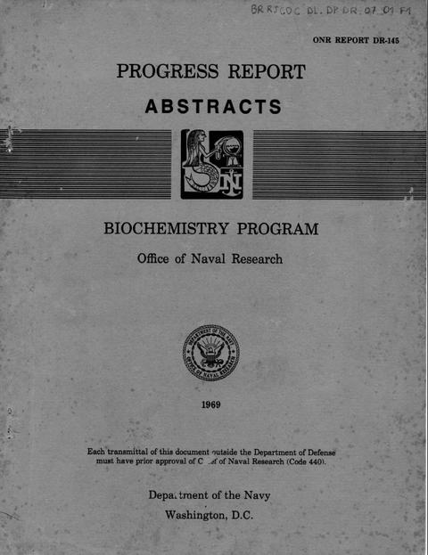 Biochesmistry Program Office of Naval Research - Enzymatic Studies