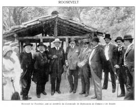 Roosevelt no Excelsior, com os membros da Comissão de Diplomacia da Câmara e do Senado
