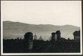 Vista de cidade na Itália durante a Segunda Guerra Mundial