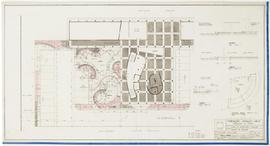 Detalhes da Planta de Pavimentação do Projeto de Execução do Pavilhão Arthur Neiva