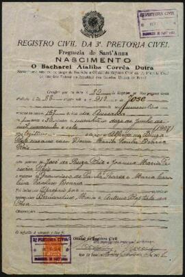 Certidão de Nascimento