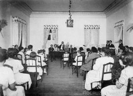 Belisário Penna proferindo uma conferência em Nova Iguaçu (RJ)