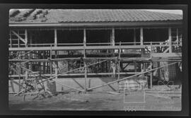 Leprosário Nacional do Japão: pavilhão em construção