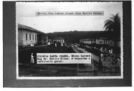 Colônia Santa Izabel, Minas Gerais. Rua Emílio Ribas. A esquerda o refeitório geral