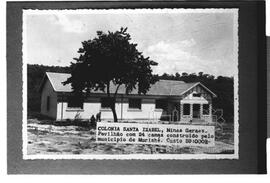 Colônia Santa Izabel, Minas Gerais. Pavilhão com 24 camas construído pelo município de Muriaé. Cu...