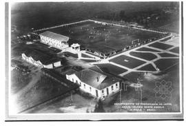 Asilo Colônia Santo Angelo: vista aérea de campo de futebol