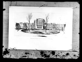 Perspectiva do Hospital Henry Ford em Detroit, Estados Unidos
