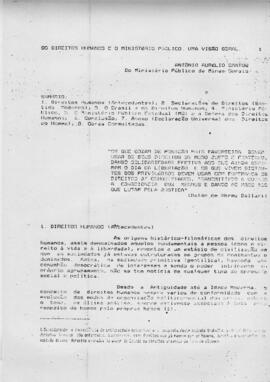 Os direitos humanos e o Ministério Público. Uma visão geral