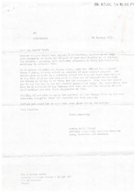 Correspondências de Andrea Kelly para Sarah Hawker