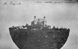 Postal enviado por Oswaldo Cruz a Ezequiel Dias contendo a imagem do Castelo de Manguinhos