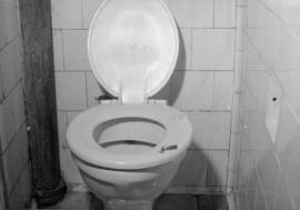 Inventário fotográfico da deterioração das instalações: vaso sanitário no Pavilhão Figueiredo de ...