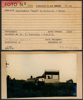 Caminhonete modelo Opel do SOCM