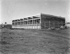 Paredes em construção nas obras do Sanatório Aimorés