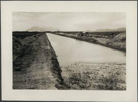 Obra de engenharia sanitária no rio Guandu