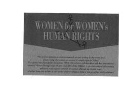 Women for Women's Human Rights