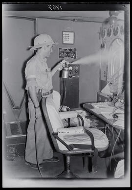 Fumigação no interior do avião