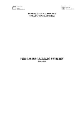 Vera Maria Ribeiro Vinhaes