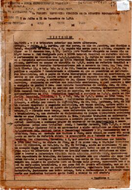 Folha de alteração de Virginia Portocarrero - Histórico