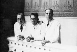 Julio Muniz, Arêa-Leão e Cesar Pinto em Manguinhos