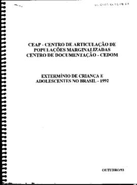 Extermínio de criança e adolescentes no Brasil - 1992