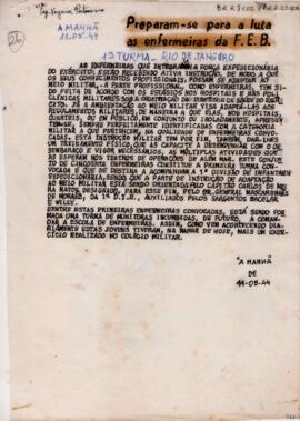 Transcrição de matéria do jornal A Manhã